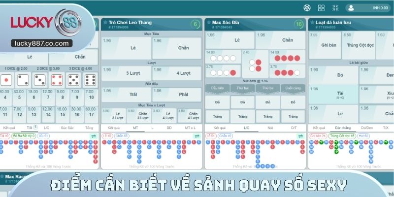 Điểm cần biết về sảnh quay số Sexy