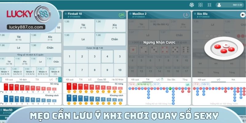 Mẹo cần lưu ý khi chơi quay số Sexy
