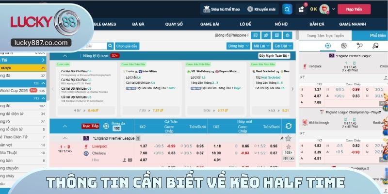 Thông tin cần biết về kèo Half Time